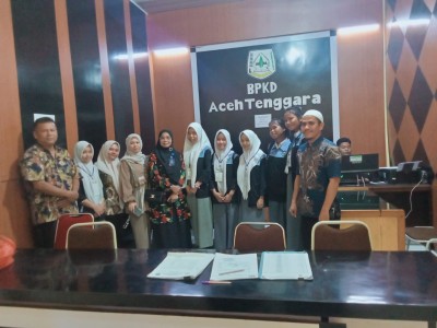 Pengantaran Siswa PkL 2025 kekantor BPKD Aceh Tenggara
