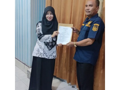 Penyerahan MoU Ke kantor Inspektorat